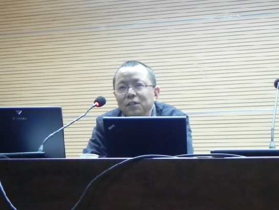 图为金牛区知识产权局领导钟英军先生发表讲话